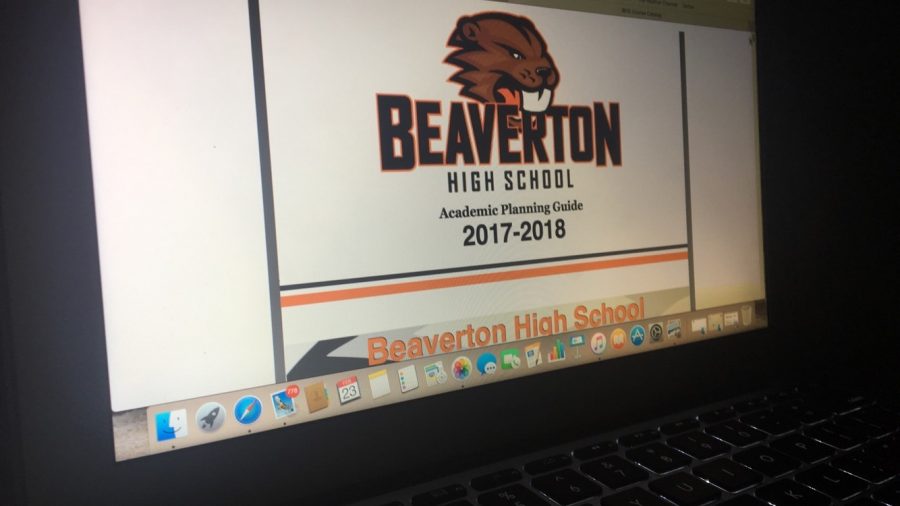 Students may use the Beaverton High School course catalog on the school website to learn about the classes available to them next year.