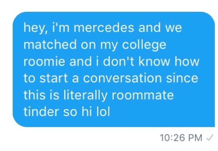 Tinder for roommates