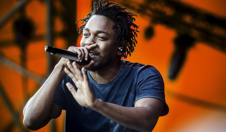 Kendrick Lamar performing at the Roskilde Festival, Denmark