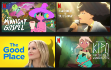 Some of the many amazing shows available on Netflix.