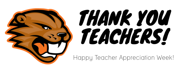 A graphic shows appreciation for teachers.