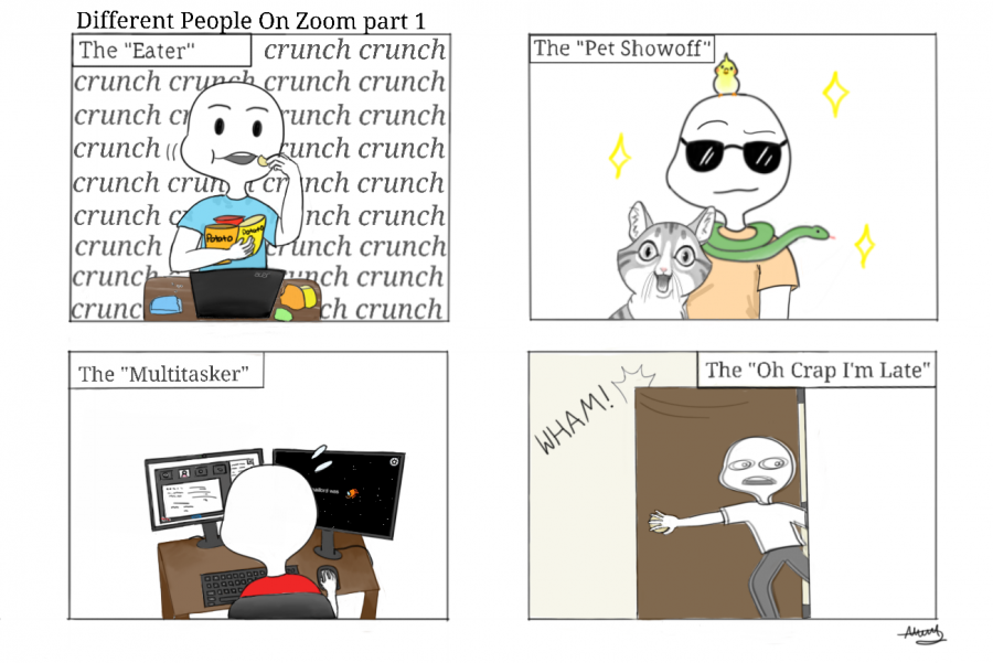 Comic: Types of people on Zoom (part 1)