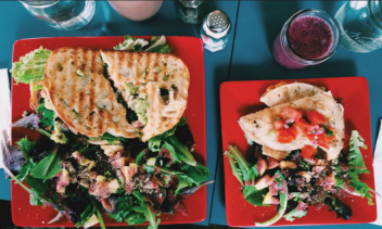 The Chipotle Walnut Chickpea Burger is, by far, one of the best items on the menu. It comes with a side salad or chips and salsa, both refreshing and healthy.