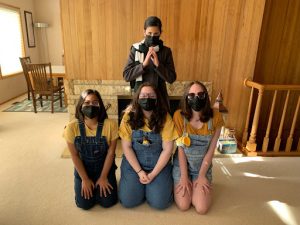 Writers Narra Pagtakhan and Natalie Crabill took part in the Gentleminions trend with friends.
