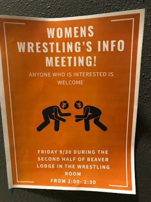 The start of a new match: Boyer launches new Women’s Wrestling Team