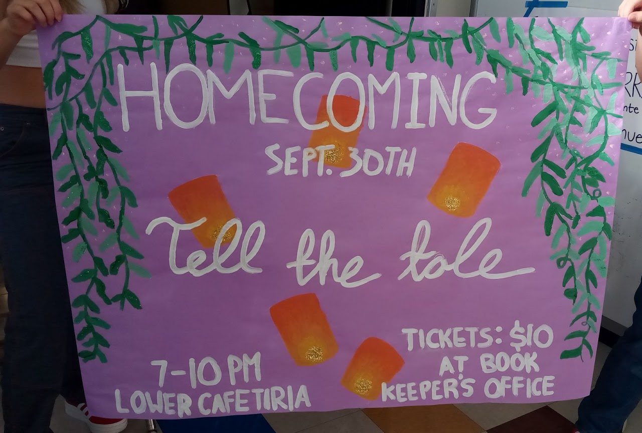 This years Homecoming theme is Tell the Tale. 
