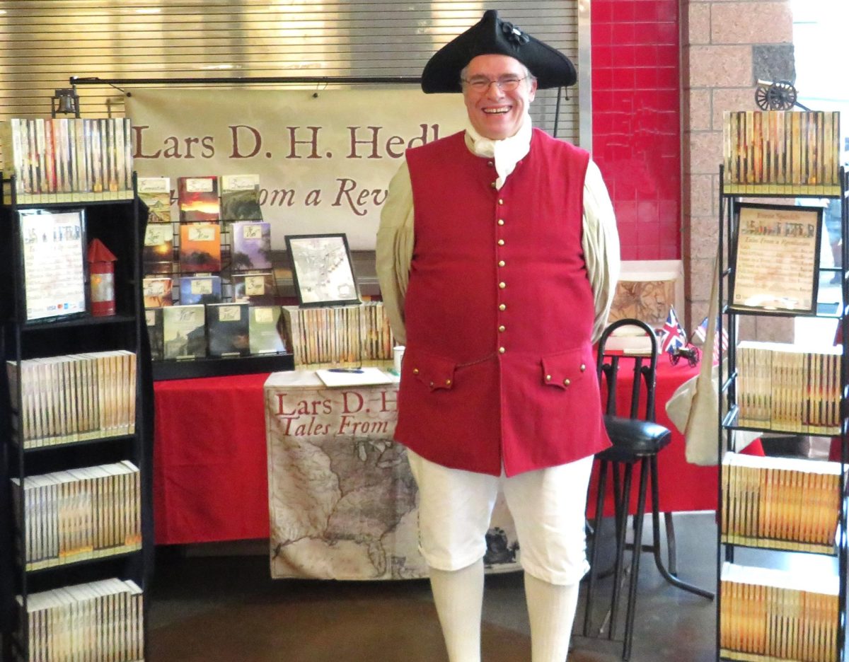 Author, Lars Hedbor, sold books about the American Revolutionary War.