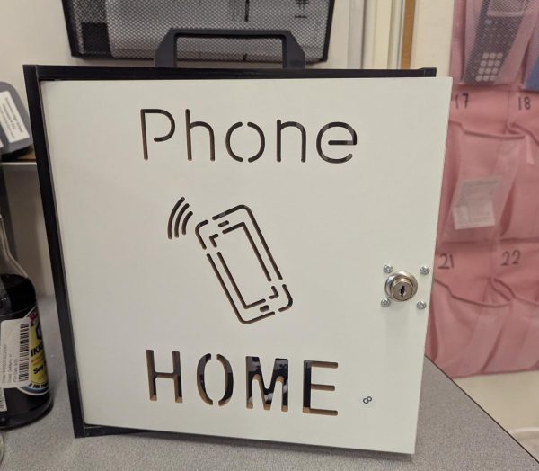 DeMarre purchased a phone home safe to reduce distraction in her classroom. 